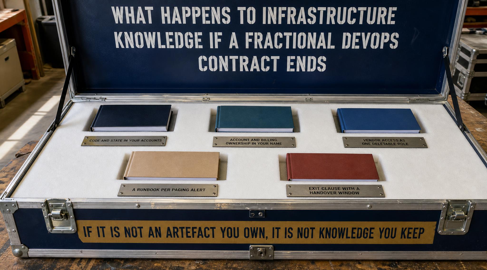 Illustration for What happens to infrastructure knowledge if a fractional DevOps contract ends?, covering DevSecOps, Cloud Security, Startup Engineering